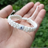 Initial bracelet Simpul Braided initial bracelet Initial bracelet Letter bracelet AZ bracelet Bracel