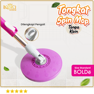 FLASH SALE KHUSUS ! Tongkat / Handle Spin Mop kualitas BOLDE Tanpa Kain / Handle Set 360 Gagang Pel