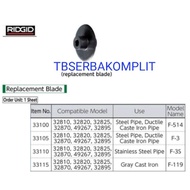 Ridgid Wheel Cutter 33100 F514 F-514 For Steel Pipe Iron Pipe / 33105 F3 F-3 For Cast Ductile Iron /
