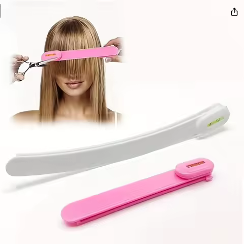 A set of 2 hair cutting tools for easy distribution of trimmers and a bangs layered hair cutting set