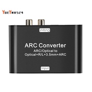 ARC Audio Extractor 192Khz -Compatible ARC Converter Digital Optical SPDIF to  L/R Coaxial SPDIF 3.5