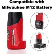 N12 Li-ion Battery Charger Converter for Milwaukee M12 12V / 10.8V Battery USB Output and Type C inp