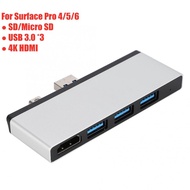USB 3.0 Multi Hub 4K HDMI 1000Mb Ethernet Adapter SD TF micro SD Card Reader for Surface Pro 45 6 7