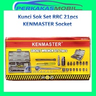 KENMASTER Shock Socket Set PRC 21pcs 1/4 inch 3/8 inch Socket 1/4" 3/8" 4mm-7mm 10mm-19mm