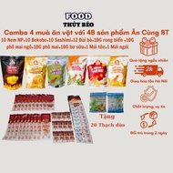 Combo 4 Snack Seasons With 48 Dishes With Ba Tuyet Get 20 Packs Of Coconut Jelly