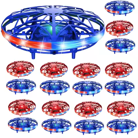 1pcs Quadcopter Flying Helicopter Magic Hand UFO Ball Aircraft Sensing Mini Induction Drone Kids Ele