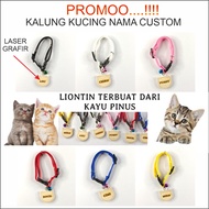 Kalung Kucing Nama Custom Lonceng