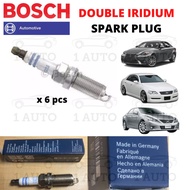 BOSCH DOUBLE IRIDIUM SPARK PLUG (6pcs) TOYOTA MARK X 250G GRX120 GRX130 LEXUS IS250 GSE30 2.5 V6 4GR