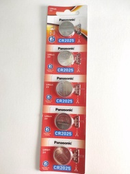 1แผง(5ก้อน) แท้💯% CR2032 Panasonic แท้ แบตกลม ถ่านกระดุม เบอร์ CR2016 CR2025 CR2032