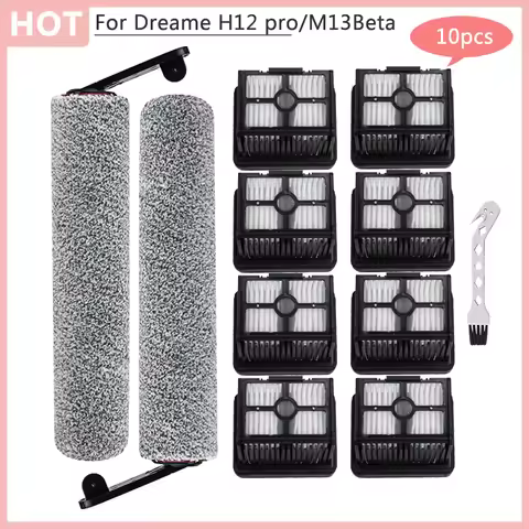 For Dreame H12 Pro H12 Plus H12 Dual M13 Beta Vacuum Cleaner Floor Scrubber Wireless Rollers Brush H