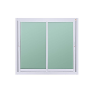 Global House A PLUS LIKE หน้าต่างอะลูมิเนียม บานเลื่อน SS LIKE-026 100x100ซม. สีขาว ไม่มีมุ้ง รับประ