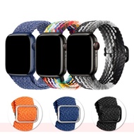 Smart Watch strap Nylon Strap Adjustable Elastic Band Ultra Series 1/2/3/4/5/6/SE/7/8 t500 t800 t900 MCYD