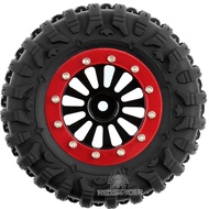 1.3" Aluminum Beadlock Wheels & Mud Terrain Tires Set for 1/24  RC Crawlers Ascent UDIRC UCX24  Upgr