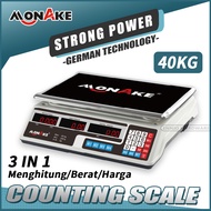 MONAKE German Tool 40KG Digital Computing Scale Digital Fruit Scale Double Display