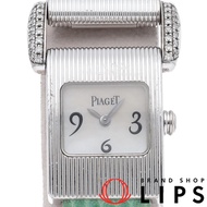 Miss Protocole 5222 女士腕錶，鑲鑽錶耳，18K 白金/皮錶帶四條，銀色，拋光，成色極佳 [二手]