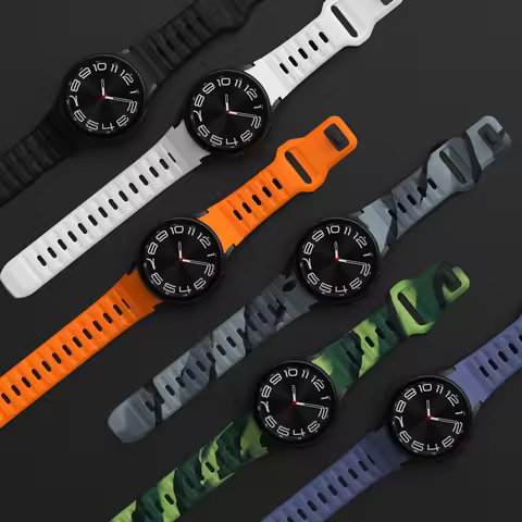 Silicone Band for Samsung Galaxy Watch 6 4 Classic 5 pro 44mm 40mm 47mm 43mm 42mm 46mm 45mm Bracelet