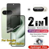 2in1 Privacy Anti Spy Front Protection Tpu Hydrogel Film For Google Pixel 10 9 8 Pro XL A Pixel10 Pi