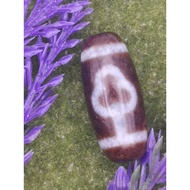 💥Ready Stock💥 30.4mm X 13.1mm 老矿起砂 水草玛瑙 菩提天珠 觉悟正道 消除灾难 慈悲为怀之意 Moss Agate Bodhi Dzi Manik Dzi Necklac