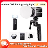 Andoer 60W COB Photography Light Tri-Color LED Video Light 2800K-6800K Dimmable with Reflector Handl