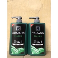 Tắm Gội Romano 2in1 650g (Xanh Classic)