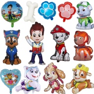 Paw Patrol Cartoon Dog Balloon Ryder Chase Skye Everest Aluminum Film Balloon Toys Children's Birthday Party Decoration