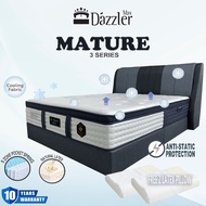【Free Shipping + Latex Pillow】Dazzler Max 5 Zone Pocket Spring Pure Latex Mattress Cool Silk Cloth