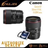 Canon EF 35mm f/1.4L II USM Lens (CANON MALAYSIA 1 YEAR WARRANTY)