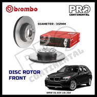 GENUINE BREMBO BMW X1 E84 sDRIVE xDRIVE 18i 20d 25i FRONT REAR DISC ROTOR [1 PAIR (LH+RH)]