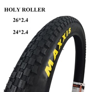 【Free shipping】MAXXIS Holy Roller จักรยานยาง26 26*2.4 24*2.4 Ultralight BMX Street Bike ยางช็อกโกแลต Tread ปีนเขายาง Biketrial