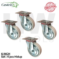 Nylon Caster Wheel 6 Inch Set 4 pieces Swivel