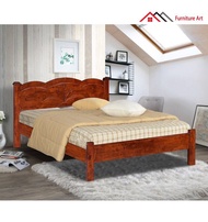 [Ready Stock] Furniture Art Design Queen Bed frame Katil Queen Kayu with quality SOLID WOOD FA 1003 D