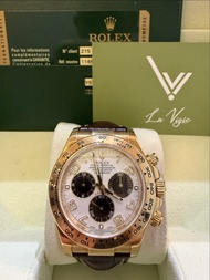 2013年 Rolex 116518 116518LN 黃金皮帶熊貓地通拿
