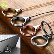 LANJ Finger Ring Lanyard 360 Degree 2 in 1 Ring Hang Rope Metal Stand