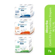 ABSORBA Conti-Fit Dry Clothlike Diapers for Absorba Diaper, Adult Diapers Pants Murah VIDA Pharmacy