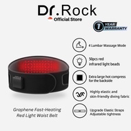 Dr.Rock Graphene Fast-Heating Red Light Waist Belt, Pain Relief Massager