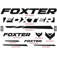 FOXTER Bike Carbon Fiber Vinyl Sticker Decal for Mountain Bike Stickers and Road Cycling Decals