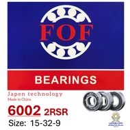 FOF Bearing 6002 2RSR (15x32x9) 100% Original