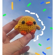 GANTUNGAN Baby Duck Crochet Keychain | Knitted duck doll keychain