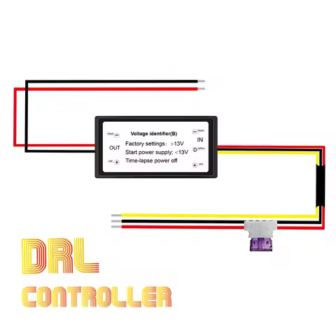 Relay Harness 12-18V Daytime Running Light Controller CD0113 CD0115 DRL Controller Auto Car LED Dimm