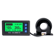 (K Y E U) Battery Monitor Hall Coulomb Meter DC 8-100V Lifepo4 Lead-Acid Li-Ion Lithium Capacity Pow