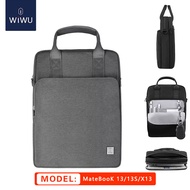 กระเป๋าสะพายไหล่สำหรับโน้ตบุ๊ก Huawei Matebook 14 นิ้ว ป้องกันการตกหล่นได้ ซิปปิด ผ้าไนลอน สำหรับผู้