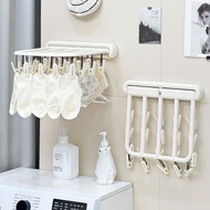 Foldable Drying Rack Wall-Mounted Clip Drying Rack Multifunctional Hanger Balcony Drying Rack