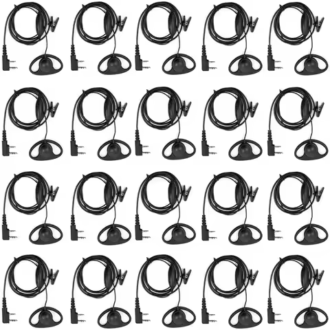 BF-UV5R UV82 888S H777 Radio D Loop Shape Security Earpiece Headset with PTT MIC for Retevis, Kenwoo