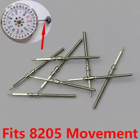 2/4PCS 8205 Movement Watch Repair Stem Crown Kit Fits MIYOTA 8205 Movement Replacement Crown Stem Sp
