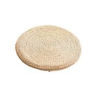 CNIEV5 Japanese-style Straw Weaving Sitting Cushion Thickened Rustic Tatami Futon Durable Handmade S