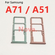 SIM Card Tray For Samsung Galaxy A71 A51 Mobile Phone Part