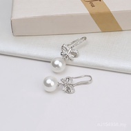 Earring Accessories Pearl 1218 Ear Hook Ear Hook Korean Jewelry diy Earring Jewelry Bowknot Style Fe