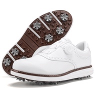 Spike Rotating Buckle Golf Shoes Leather Shoes