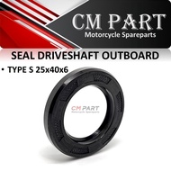 MESIN 93101-25M03 OIL SEAL DRIVESHAFT FOR OUTBOARD ENGINE Yamaha 85 PK HP ARS 25x40x6 / 25-40-6 / 25