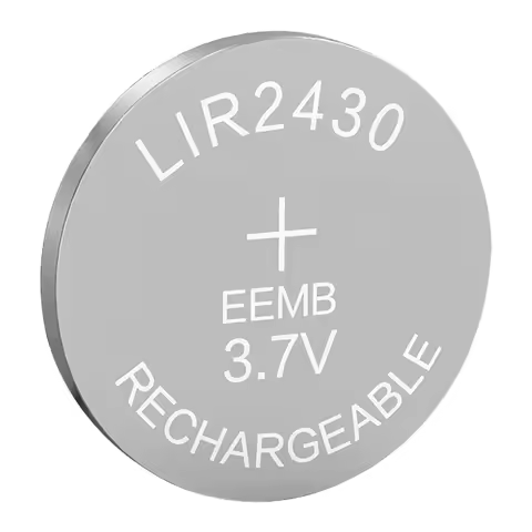 EEMB Lir2430 Rechargeable Battery with LBY2 Solder Tabs 3.7V Lithium-ion Button Coin Cell Batteries 